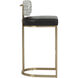 Larissa 37.75 inch Bravo Black / Halton Birch Barstool